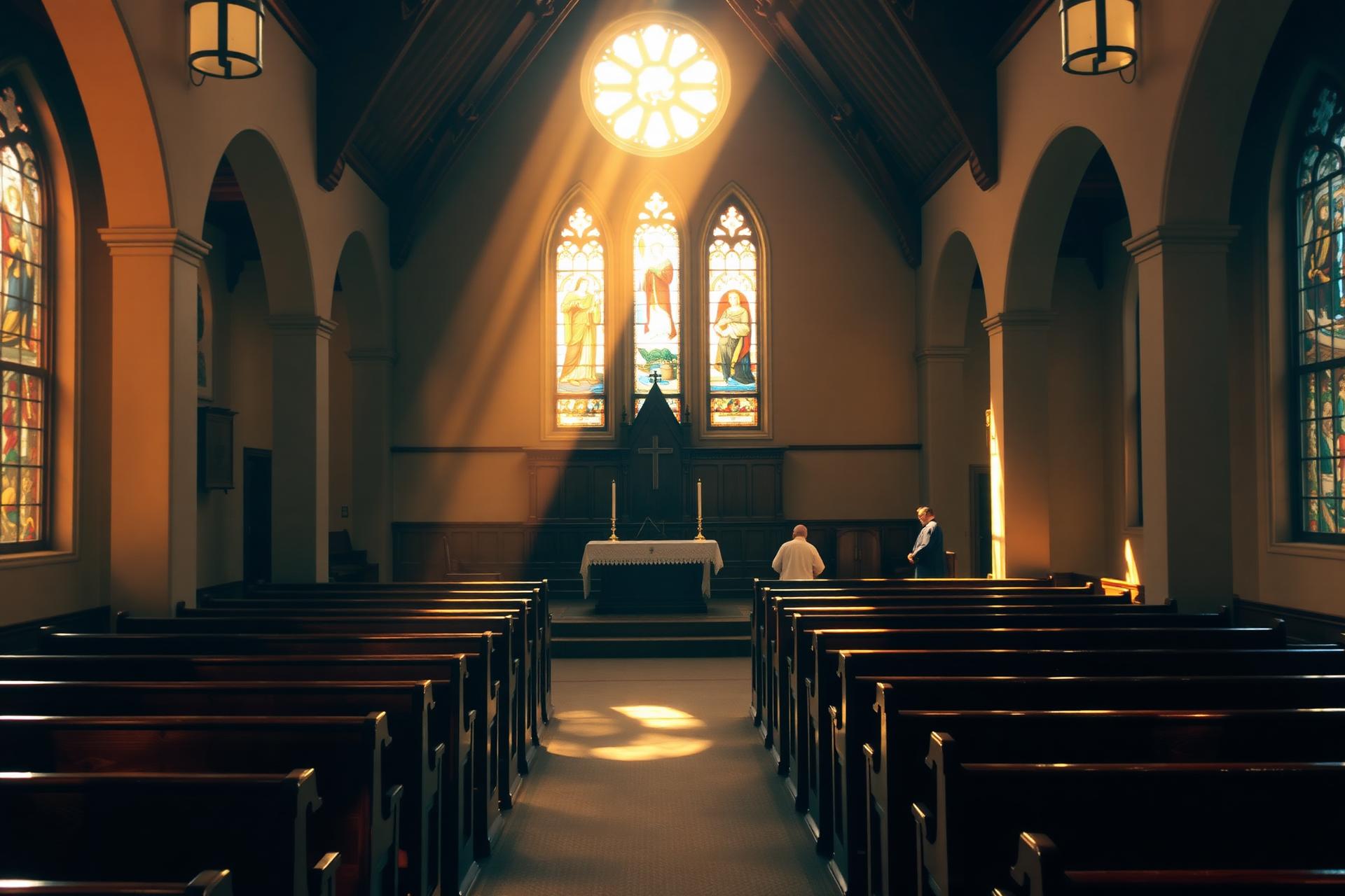 St. Clement sanctuary at prayer